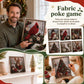 Fabric poke art kit with Christmas tree design panel and included sample cards