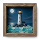 DIY Lighted Halloween Ornament Shadow Box Night Light Kit, 22.1x17.1x4.6cm, 31.8x22.8x4.6cm