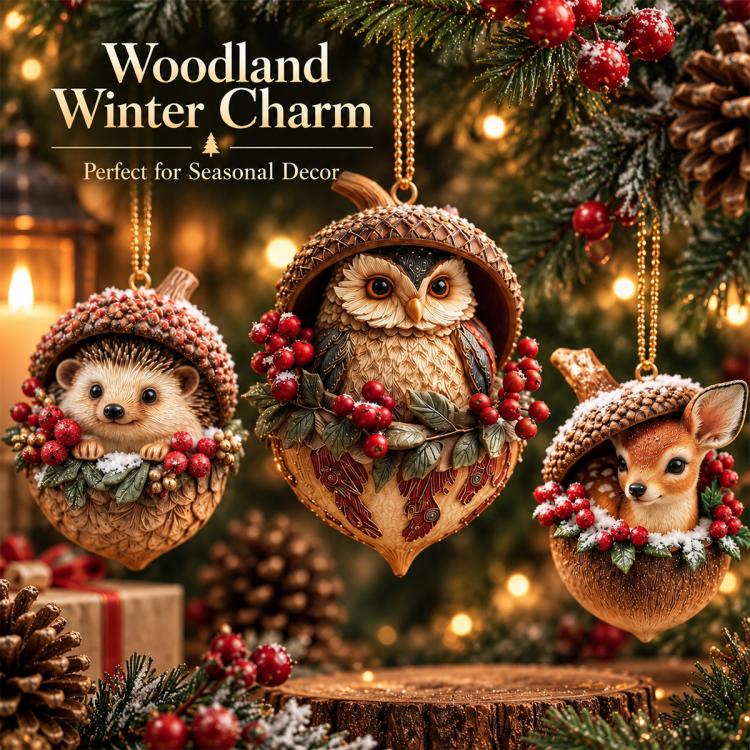 Charming Animal Christmas Ornaments