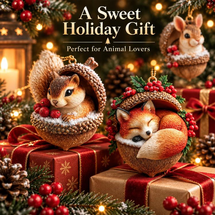 Charming Animal Christmas Ornaments
