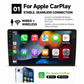 Double-DIN car MP5 player with touchscreen showing Apple CarPlay app icons