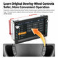 Car stereo head unit with touchscreen display and side control buttons