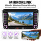 Car MP5 player with MirrorLink phone mirroring screen and front display controls