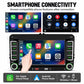 8-inch in-dash MP5 car stereo with touchscreen showing phone and media app icons
