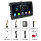 In-dash MP5 player with wiring kit, protocol box, and Wi‑Fi/BT antenna accessories