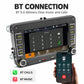Car stereo with Bluetooth connection keypad and smartphone for calls and music