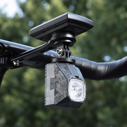 WEST BIKING Under Mount Carbon Fiber Bike Front Light Cycling Headlight