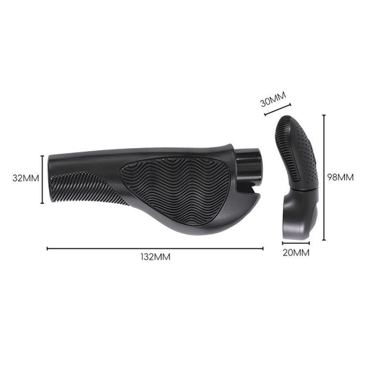 WEST BIKING 1 Pair Adjustable Non-Slip Mountain Bike Handlebar Grips with Bar Ends
