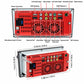 Car MP5 receiver rear connection panel with USB, audio/video, reverse camera, and power ports