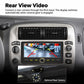 Car stereo with rear view camera feed shown on touchscreen display