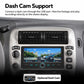 Car stereo touchscreen showing dash cam support preview