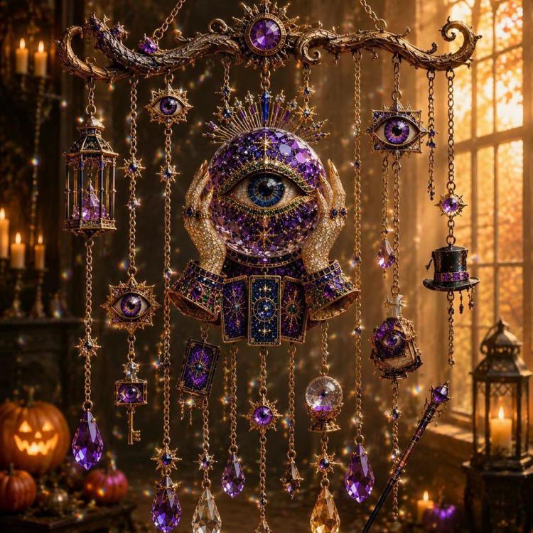 Halloween Weird Wind Chime, 20cm, 30cm