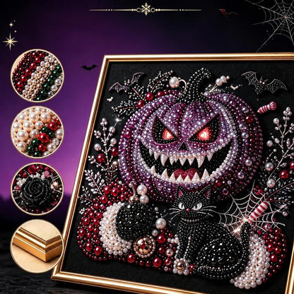 Dark Halloween Diamond Painting Kit, 20cm  Frameless, 30cm Frameless, 20cm With Frame, 30cm With Frame
