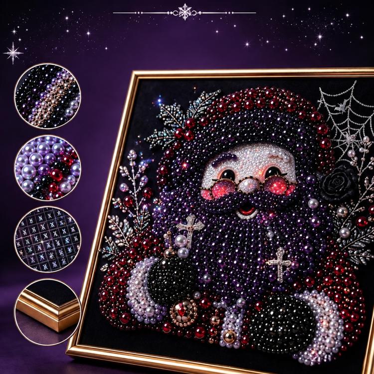 Dark Halloween Diamond Painting Kit, 20cm  Frameless, 30cm Frameless, 20cm With Frame, 30cm With Frame