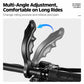 Black adjustable bicycle bar end thumb rests with multi-angle ergonomic dragon-bone design