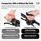 Bar end thumb rest grips on handlebar with ergonomic dragon-bone shape, black pair