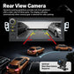 In-dash MP5 player touchscreen showing rear-view camera with parking guidelines