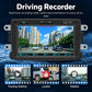 7-inch car MP5 head unit touchscreen showing driving recorder video thumbnails