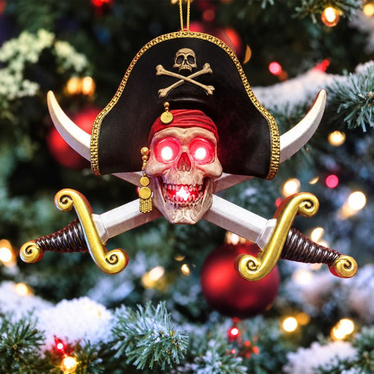 Halloween Pirate-Themed Desktop Decoration Hanging Ornament, Pirate, Spooky, Knife Hat