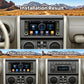 7-inch car MP5 player installed in car dashboard with touchscreen