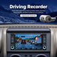 7-inch car MP5 player showing driving recorder video on screen