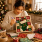 DIY Christmas Fabric Art Painting Kit, 20cm With Frame