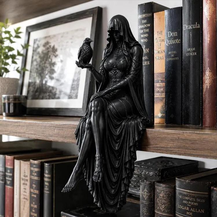 Raven Goddess Desktop Ornament