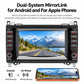 7-inch car MP5 player head unit with landscape video on touchscreen