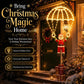 Warm LED Santa parachute pendant light with bright dome and suspended rings
