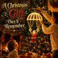 Warm LED Santa parachute pendant light with golden dome and hanging Santa figure
