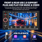 7-inch car MP5 player with touchscreen display and front & rear USB 2.0 ports