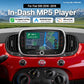 Car MP5 player in-dash touchscreen head unit with navigation-style display