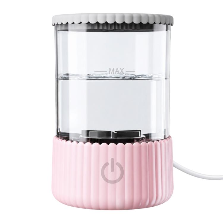 Electrical Makeup Tool Cleaner Brush Cleaning Organizer, ABS Material Pink, ABS Material Blue