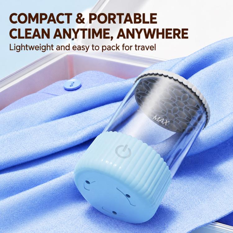 Electrical Makeup Tool Cleaner Brush Cleaning Organizer, ABS Material Pink, ABS Material Blue