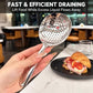 LsCook 2 PCS / Pack Short Handle 410 Stainless Steel Multifunctional Soup Spoon, Slotted Spoon, Round Spoon