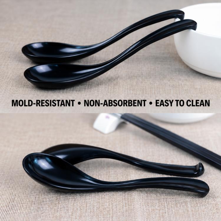 LsCook 2 PCS / Pack Long-handled Spoon Ramen Spoon