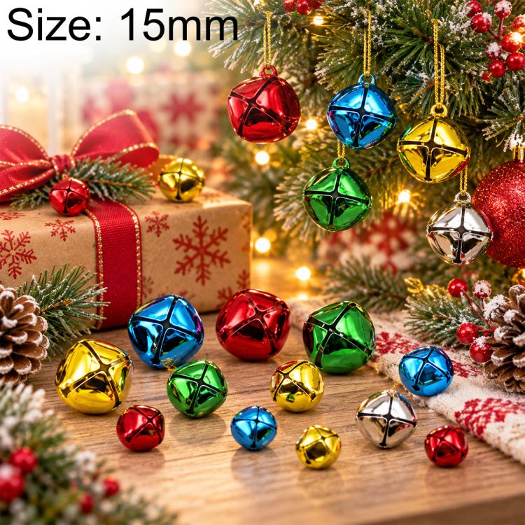 Christmas Trees Metal Cross Jingle Bell Charms, 200 PCS/Pack 6mm, 200 PCS/Pack 8mm, 100 PCS/Pack 10mm, 100 PCS/Pack 12mm, 100 PCS/Pack 13mm, 100 PCS/Pack 15mm, 100 PCS/Pack 18mm, 100 PCS/Pack 20mm, 100 PCS/Pack 25mm, 100 PCS/Pack 27mm, 100 PCS/Pack 30m...