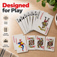 Braille Plastic Playing Cards, Front Raised Markings, Back Raised Markings