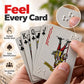 Braille Plastic Playing Cards, Front Raised Markings, Back Raised Markings