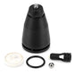 Pressure washer turbo nozzle set with black cone head, seal ring, O-ring, and steel ball