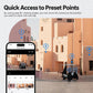 White security camera with dual antennas and mounted bracket