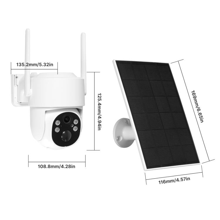 WCM-G20-S Outdoor Security Waterproof Camera, Support Remote Control / Solar Charging