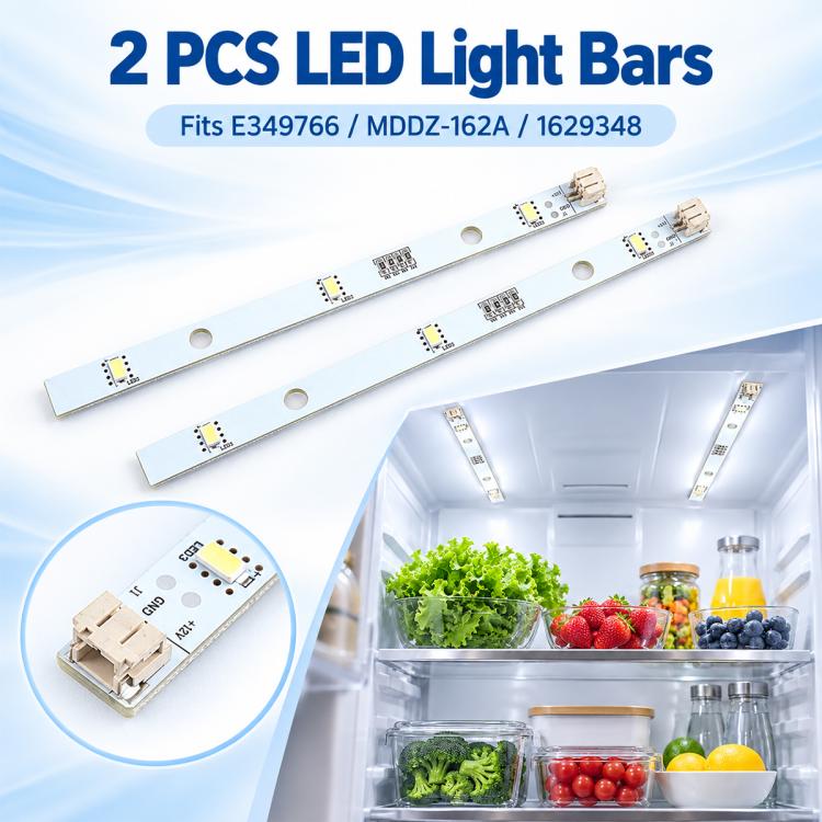 DC 12V 2W Refrigerator Interior LED Light Strip Replacement Part E349766 MDDZ-162A 1629348, Refrigerator LED Light Strip
