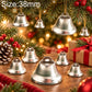 Christmas metal open bell, silver tone, 38mm jingle bell for crafts, 100-pack