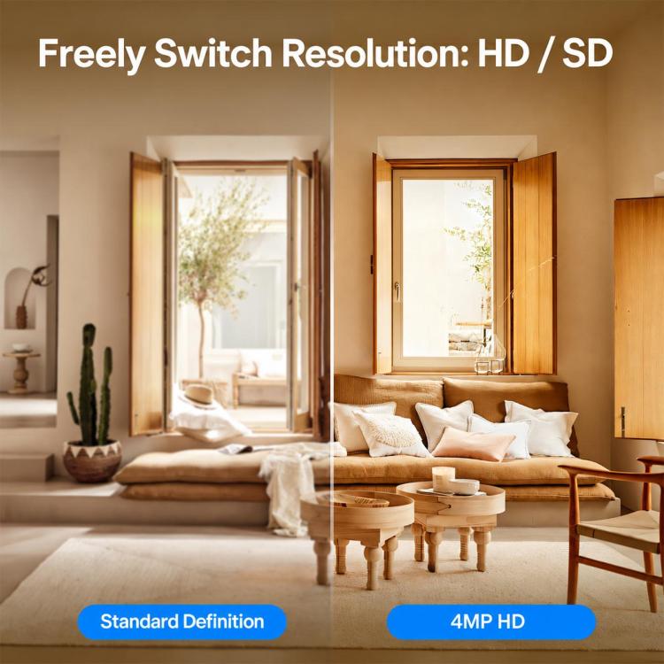 WCM-P52 4MP Smart WiFi Security Camera Supports Infrared Night Vision & Motion Detection, WCM-P52