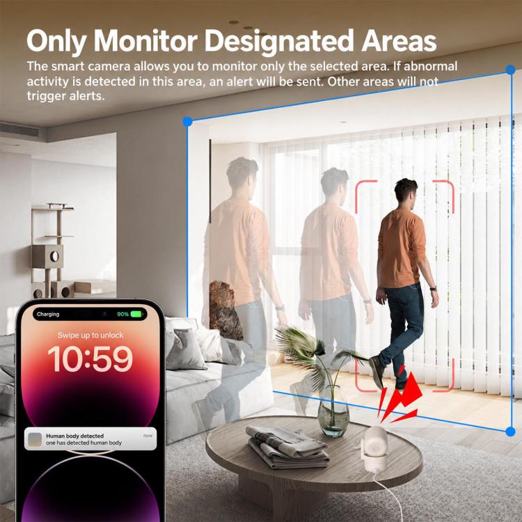 WCM-P52 4MP Smart WiFi Security Camera Supports Infrared Night Vision & Motion Detection, WCM-P52