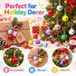 100 PCS/Pack Painted Small Round Bell Charms for DIY Keychains, Pet Accessories and Christmas Decor, 14mm
