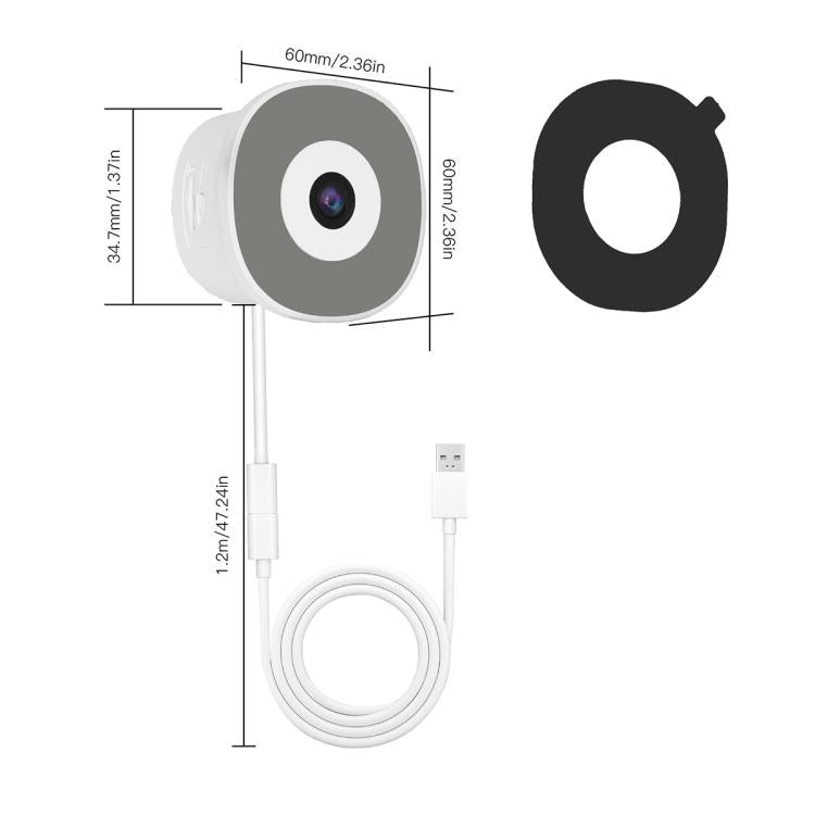 WCM-W40 3MP Glass Mounted Smart WiFi Security Camera, WCM-W40