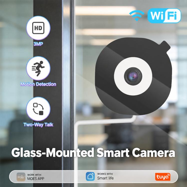 WCM-W40 3MP Glass Mounted Smart WiFi Security Camera, WCM-W40