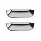 Car door handle protective cover set, electroplated mirror finish, front pair pieces
